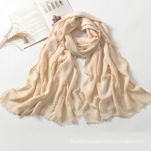 Lady Solid Color Rayon Scarves Shawls